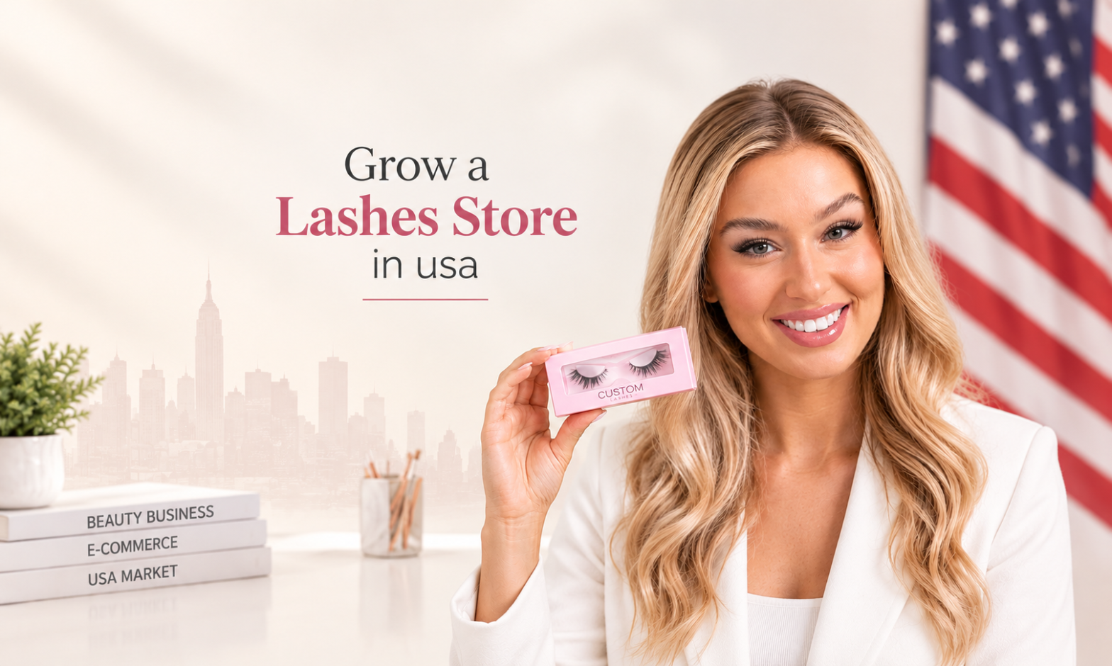 Lashes Store USA Beauty Banner